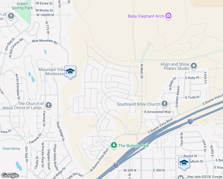 map of restaurants, bars, coffee shops, grocery stores, and more near 267 Peridot Drive in Washington