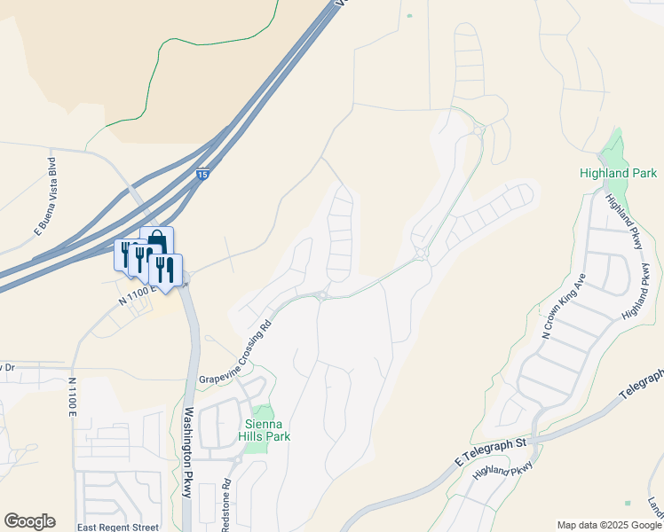 map of restaurants, bars, coffee shops, grocery stores, and more near 986 North Casitas Hill Loop in Washington