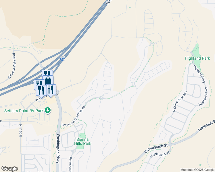 map of restaurants, bars, coffee shops, grocery stores, and more near 1914 Holiday Lane in Washington