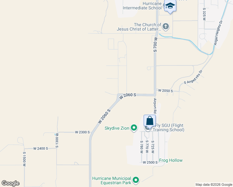 map of restaurants, bars, coffee shops, grocery stores, and more near 237 South 950 West in Hurricane
