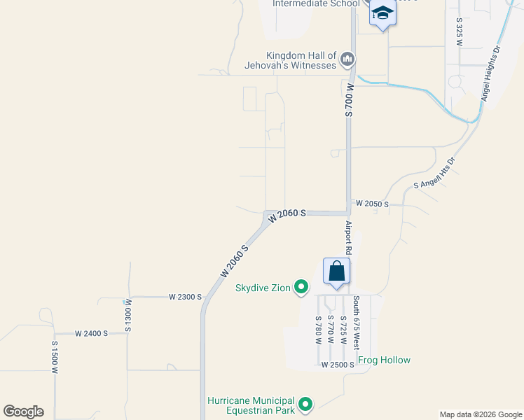 map of restaurants, bars, coffee shops, grocery stores, and more near 237 South 950 West in Hurricane