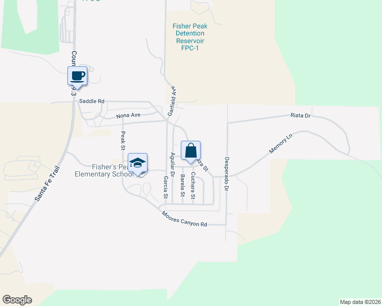 map of restaurants, bars, coffee shops, grocery stores, and more near 2626 Espinoza Street in Trinidad