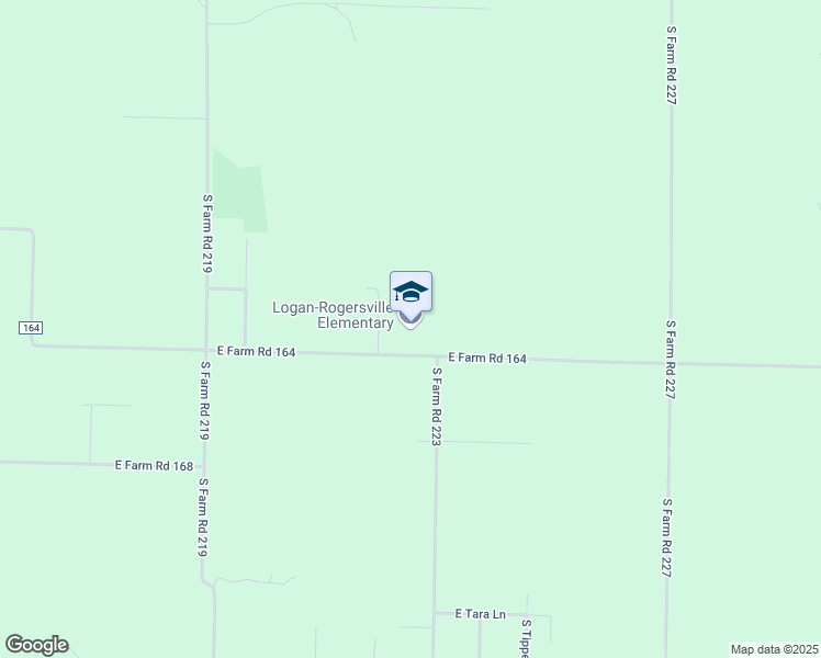 map of restaurants, bars, coffee shops, grocery stores, and more near 7297 East Farm Road 164 in Rogersville