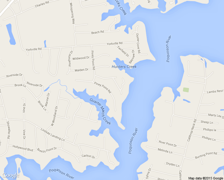 map of restaurants, bars, coffee shops, grocery stores, and more near 521 Piney Point Road in Yorktown