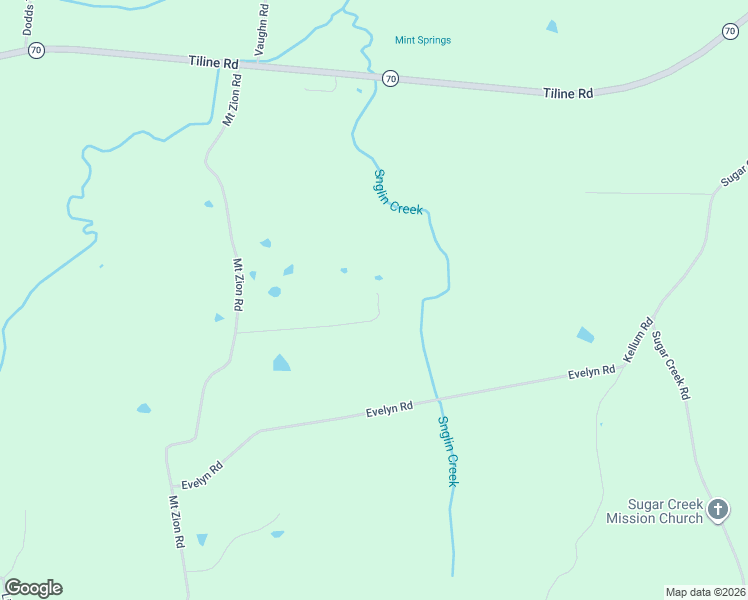 map of restaurants, bars, coffee shops, grocery stores, and more near 996 Owen Rhea Road in Tiline