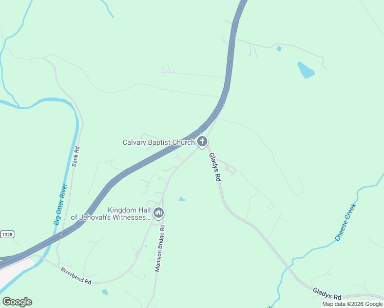 map of restaurants, bars, coffee shops, grocery stores, and more near 277 Riverbend Road in Altavista