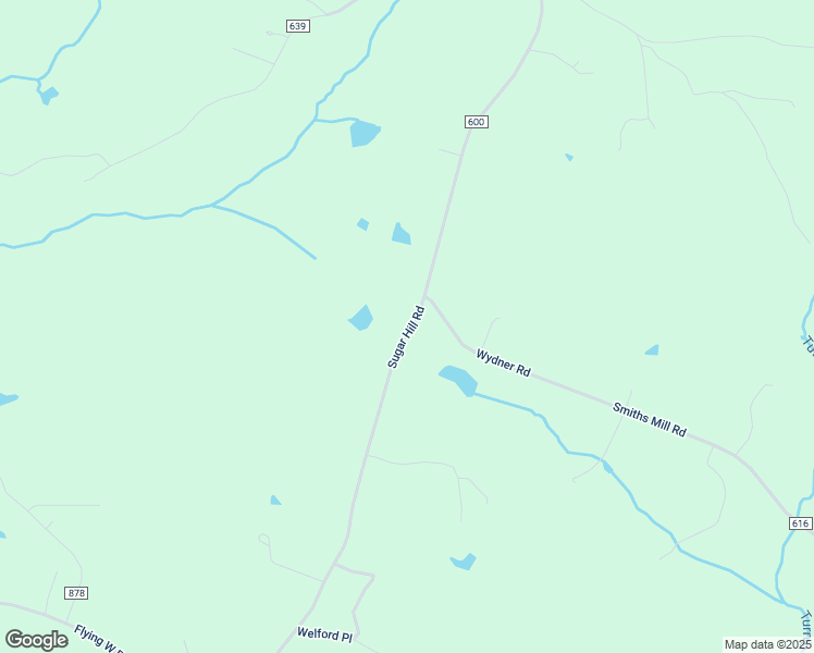 map of restaurants, bars, coffee shops, grocery stores, and more near 5716 Sugar Hill Road in Brookneal