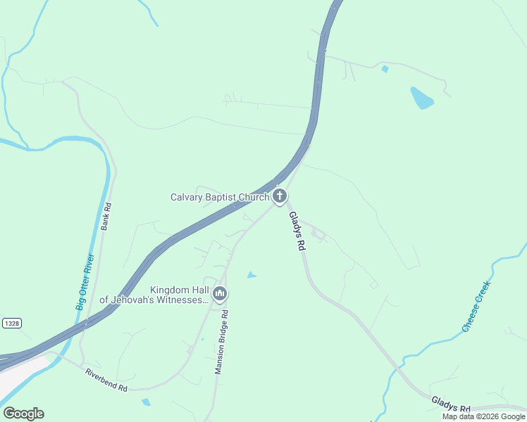 map of restaurants, bars, coffee shops, grocery stores, and more near 277-283 Riverbend Road in Altavista