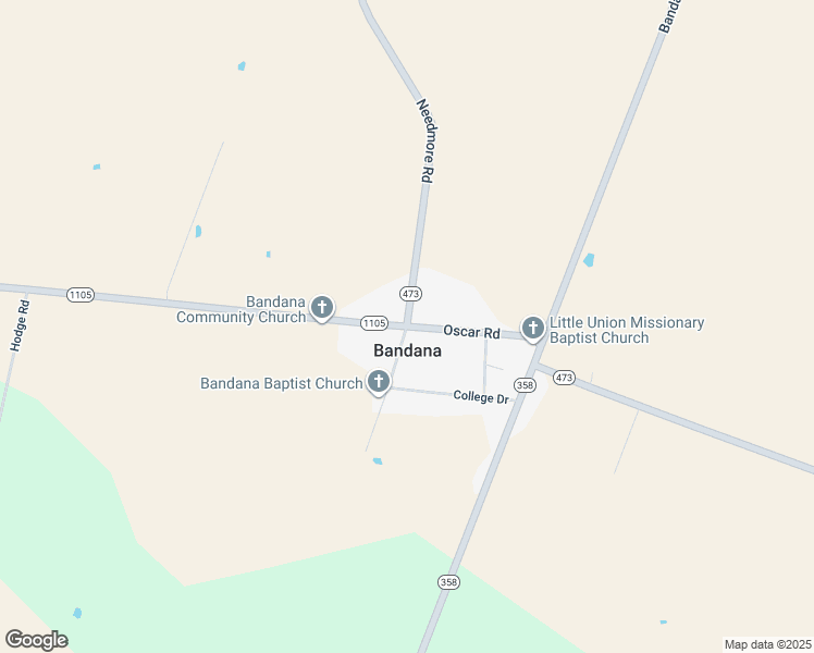 map of restaurants, bars, coffee shops, grocery stores, and more near in Bandana