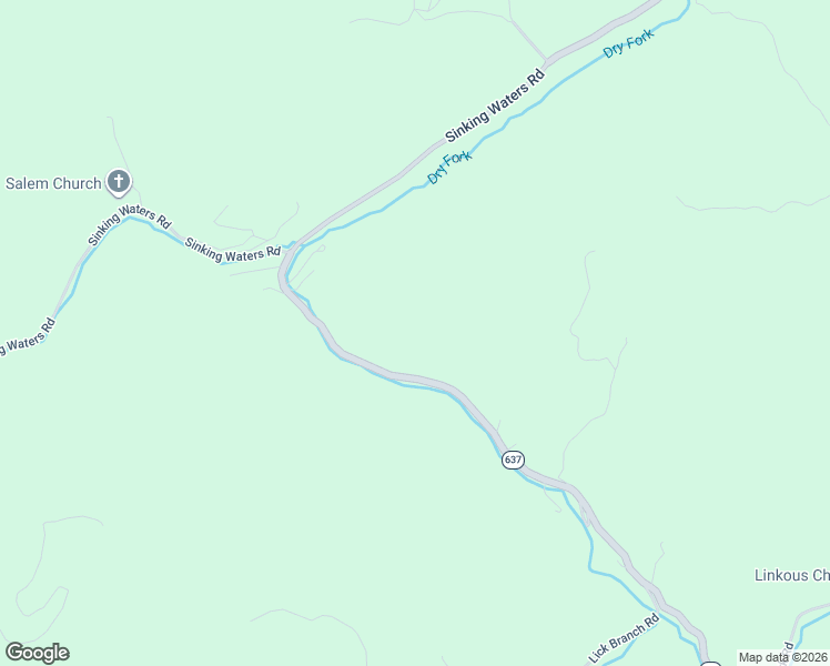 map of restaurants, bars, coffee shops, grocery stores, and more near 5264 Dry Fork Road in Cedar Bluff