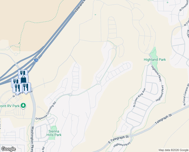 map of restaurants, bars, coffee shops, grocery stores, and more near 1109 Paseos Street in Washington
