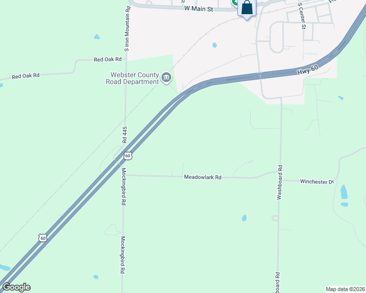 map of restaurants, bars, coffee shops, grocery stores, and more near 341 Meadowlark Road in Fordland