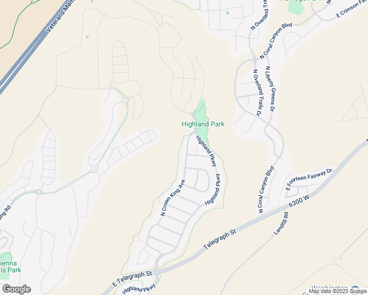 map of restaurants, bars, coffee shops, grocery stores, and more near 1163 North Crown King Avenue in Washington