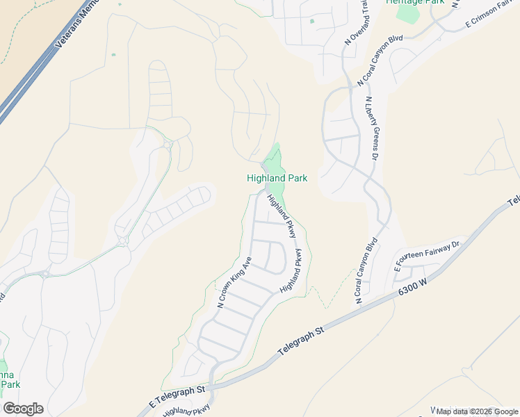 map of restaurants, bars, coffee shops, grocery stores, and more near 1195 North Crown King Avenue in Washington