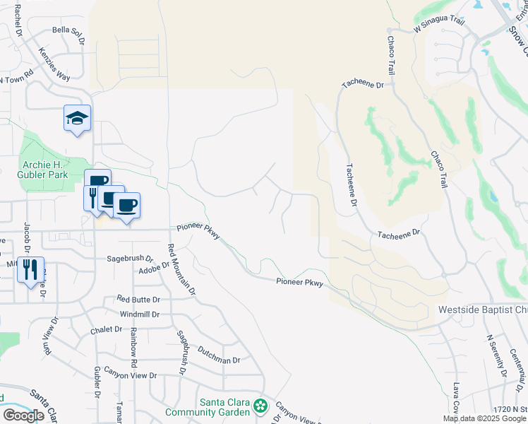 map of restaurants, bars, coffee shops, grocery stores, and more near in Santa Clara