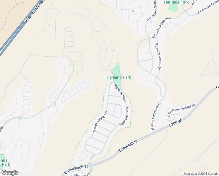 map of restaurants, bars, coffee shops, grocery stores, and more near 1195 North Crown King Avenue in Washington