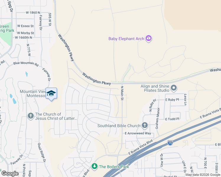 map of restaurants, bars, coffee shops, grocery stores, and more near Gemstone Way in Washington