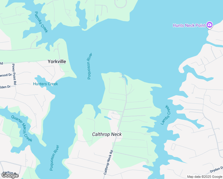 map of restaurants, bars, coffee shops, grocery stores, and more near 1811 Calthrop Neck Road in Yorktown