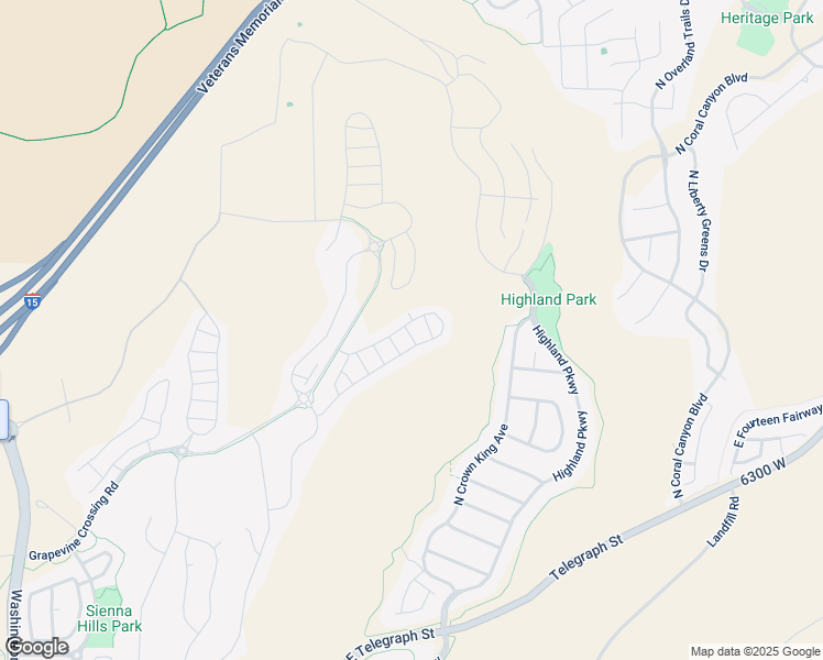 map of restaurants, bars, coffee shops, grocery stores, and more near Highland Park Loop Trail in Washington