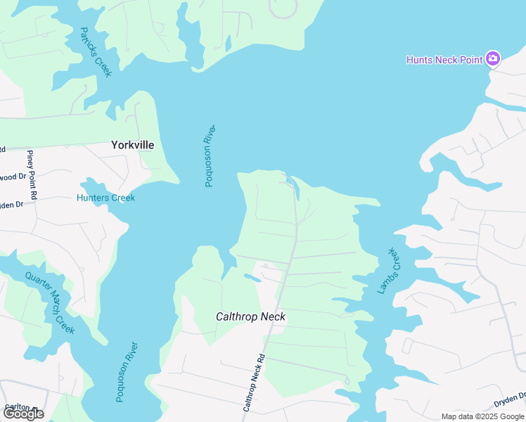 map of restaurants, bars, coffee shops, grocery stores, and more near 1811 Calthrop Neck Road in Yorktown