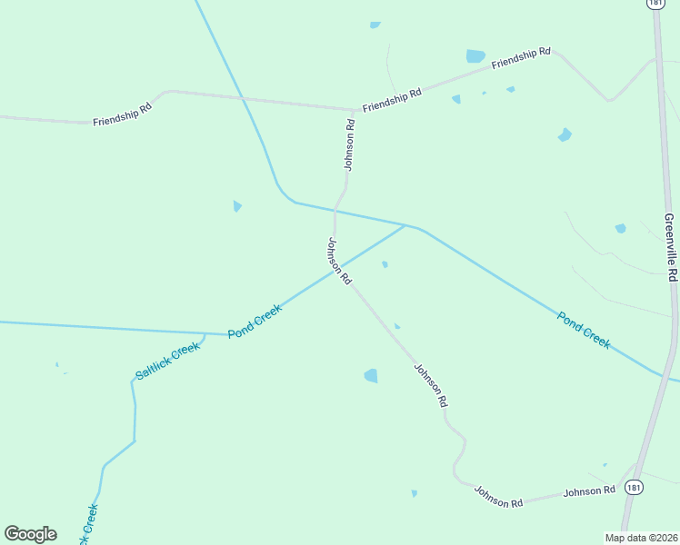 map of restaurants, bars, coffee shops, grocery stores, and more near 410 Johnson Road in Greenville