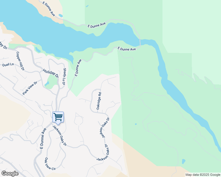 map of restaurants, bars, coffee shops, grocery stores, and more near 16955 Oakridge Lane in Morgan Hill
