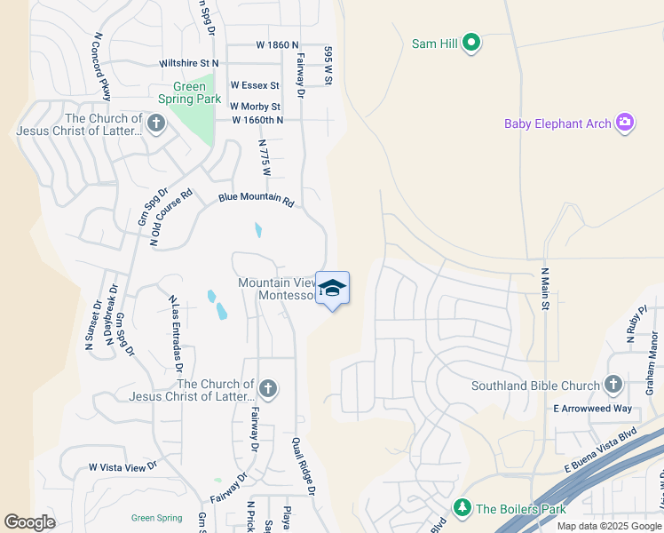 map of restaurants, bars, coffee shops, grocery stores, and more near 1236 Fairway Drive in Washington