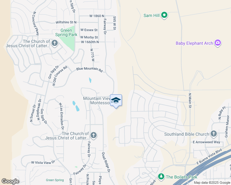map of restaurants, bars, coffee shops, grocery stores, and more near 1236 Fairway Drive in Washington