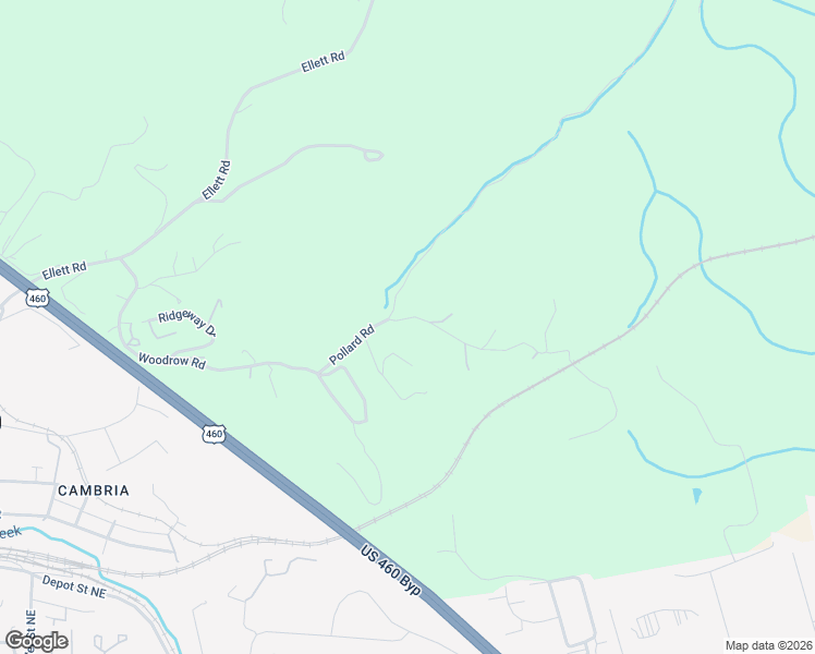 map of restaurants, bars, coffee shops, grocery stores, and more near 1010 Pollard Road in Christiansburg