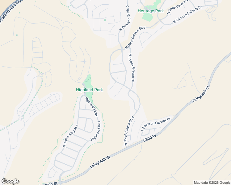 map of restaurants, bars, coffee shops, grocery stores, and more near 1255 North Overland Trails Circle in Washington