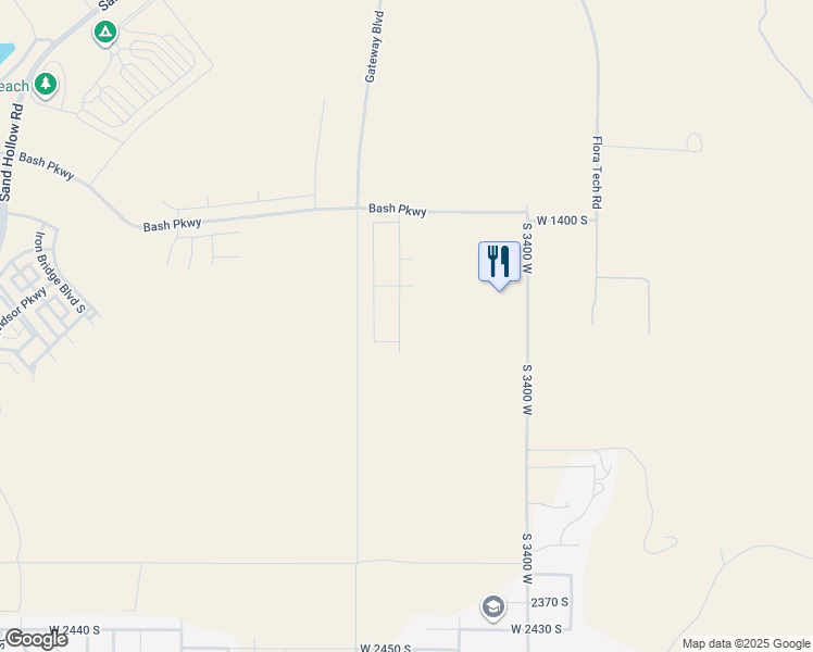 map of restaurants, bars, coffee shops, grocery stores, and more near 590 North State Street in Hurricane