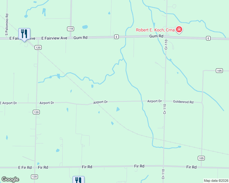 map of restaurants, bars, coffee shops, grocery stores, and more near 11411 Goldenrod Road in Carthage