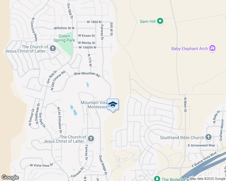 map of restaurants, bars, coffee shops, grocery stores, and more near 1288 Fairway Drive in Washington