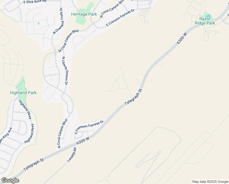 map of restaurants, bars, coffee shops, grocery stores, and more near 3516 East Broken Mesa Drive in St. George