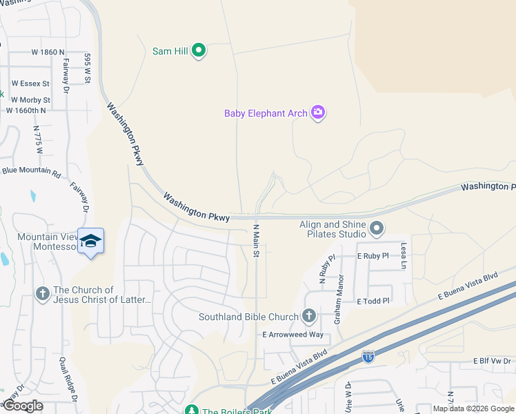 map of restaurants, bars, coffee shops, grocery stores, and more near Gemstone Way in Washington