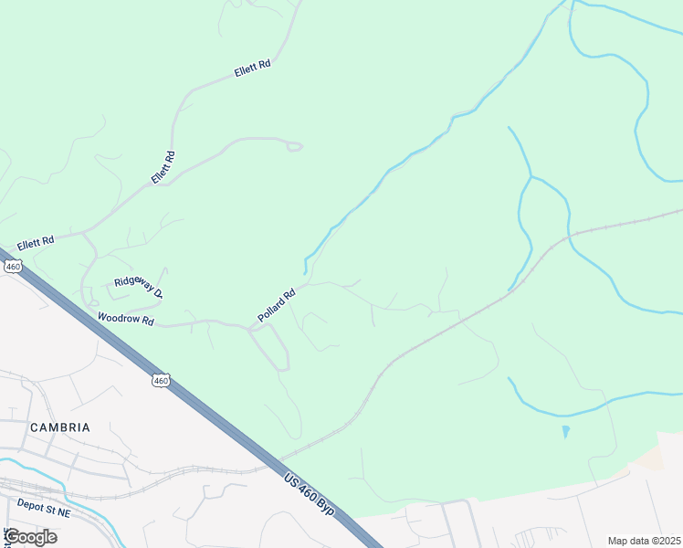 map of restaurants, bars, coffee shops, grocery stores, and more near 1010 Pollard Road in Christiansburg