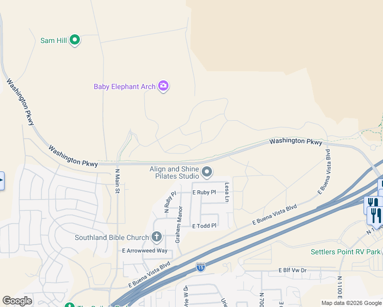 map of restaurants, bars, coffee shops, grocery stores, and more near in Washington