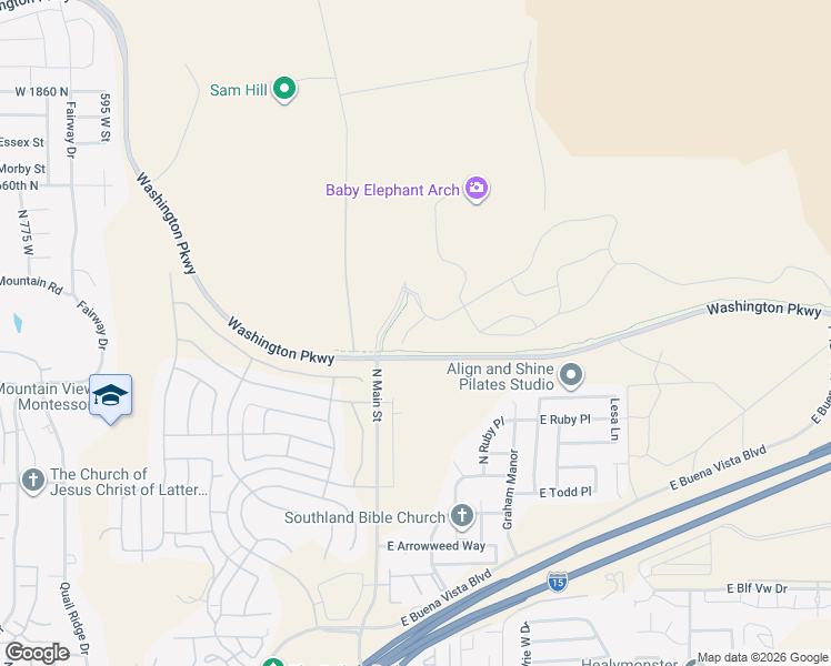 map of restaurants, bars, coffee shops, grocery stores, and more near 1314 North Lozano Road in Washington