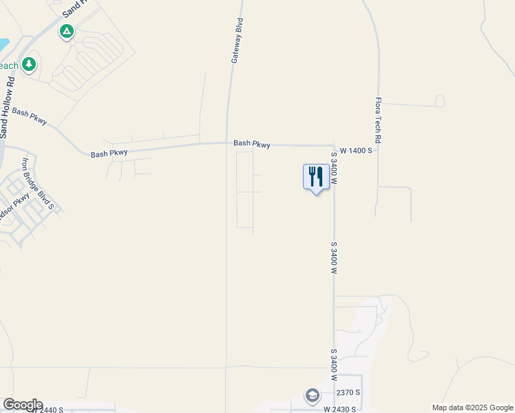 map of restaurants, bars, coffee shops, grocery stores, and more near 590 North State Street in Hurricane