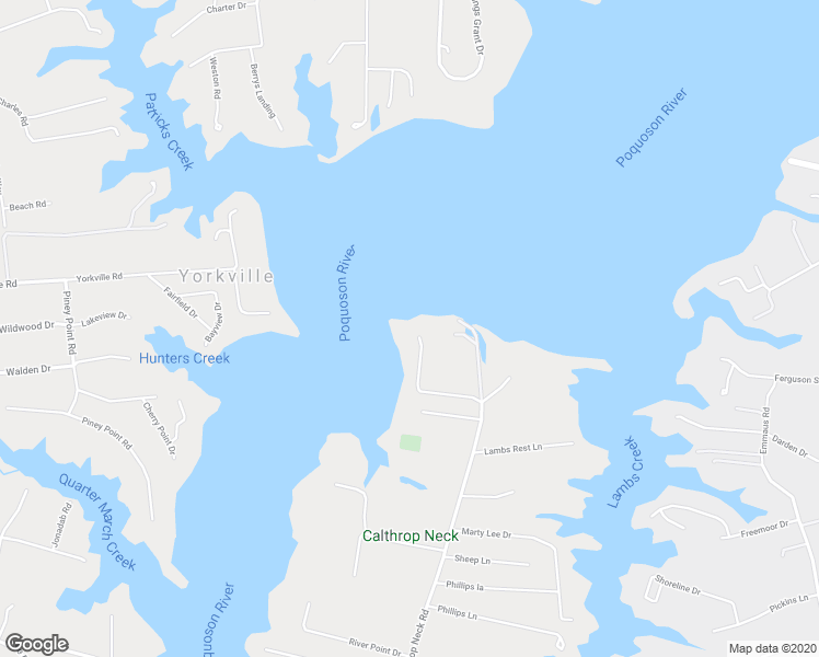 map of restaurants, bars, coffee shops, grocery stores, and more near 1817 Calthrop Neck Road in Yorktown