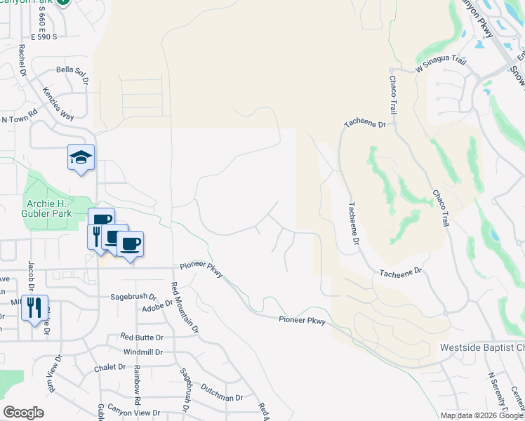 map of restaurants, bars, coffee shops, grocery stores, and more near 2415 South Village Drive in Santa Clara