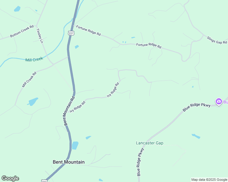 map of restaurants, bars, coffee shops, grocery stores, and more near 10403 State Route 708 in Bent Mountain