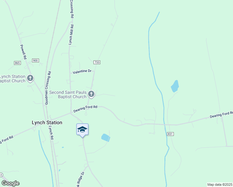 map of restaurants, bars, coffee shops, grocery stores, and more near 200 Woodruff Drive in Lynch Station