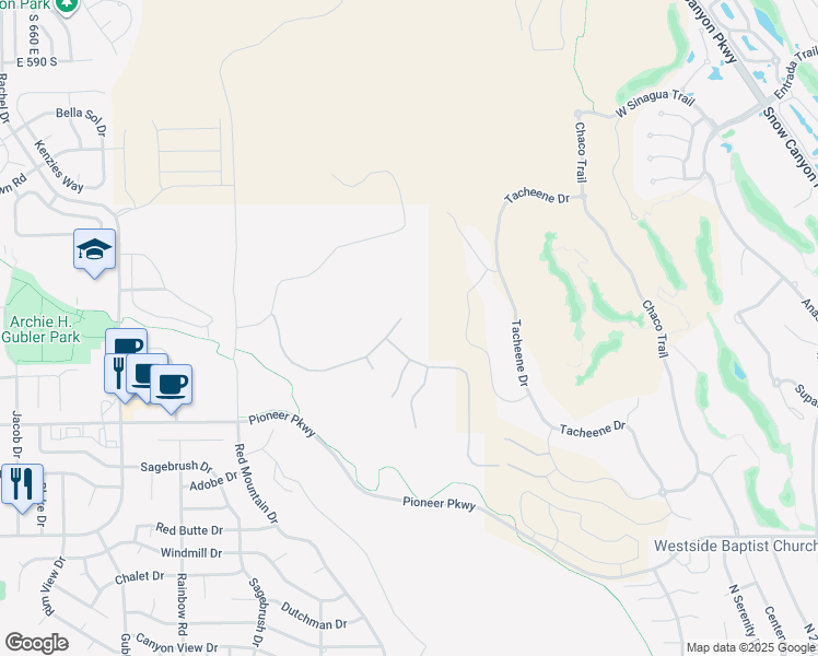 map of restaurants, bars, coffee shops, grocery stores, and more near 2442 South Village Drive in Santa Clara