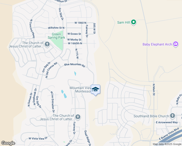 map of restaurants, bars, coffee shops, grocery stores, and more near North Fairway Circle in Washington