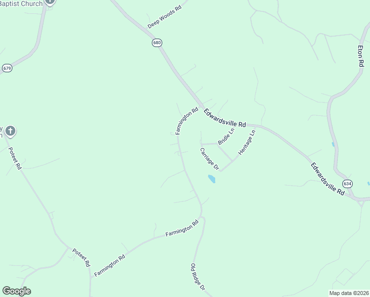 map of restaurants, bars, coffee shops, grocery stores, and more near 980 Farmington Road in Hardy