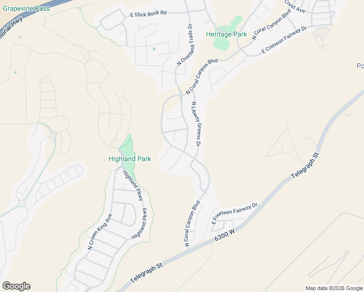 map of restaurants, bars, coffee shops, grocery stores, and more near 1273 North Overland Trails Drive in Washington