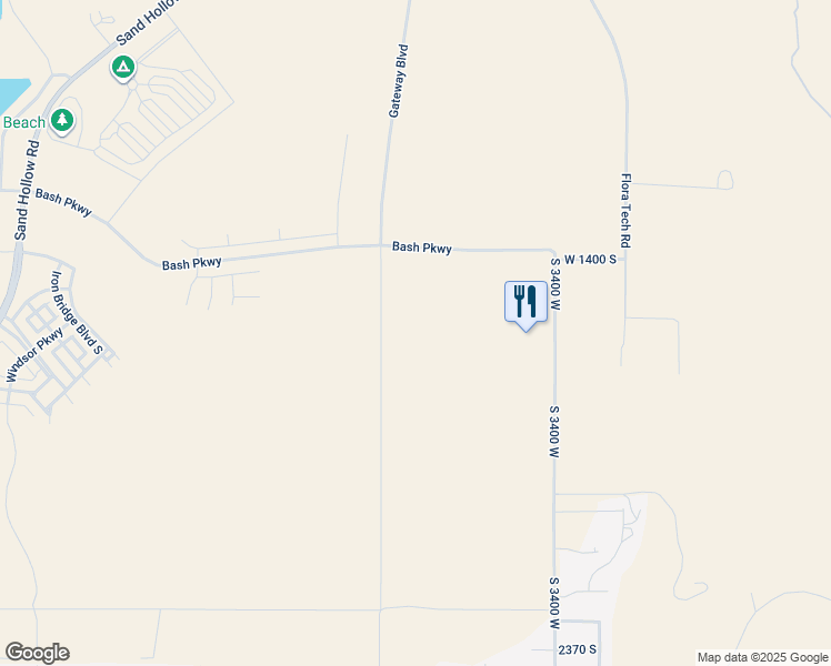 map of restaurants, bars, coffee shops, grocery stores, and more near 590 North State Street in Hurricane