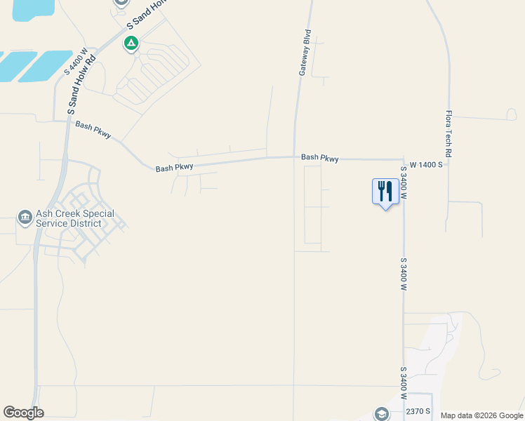 map of restaurants, bars, coffee shops, grocery stores, and more near Strawberry Avenue in Hurricane