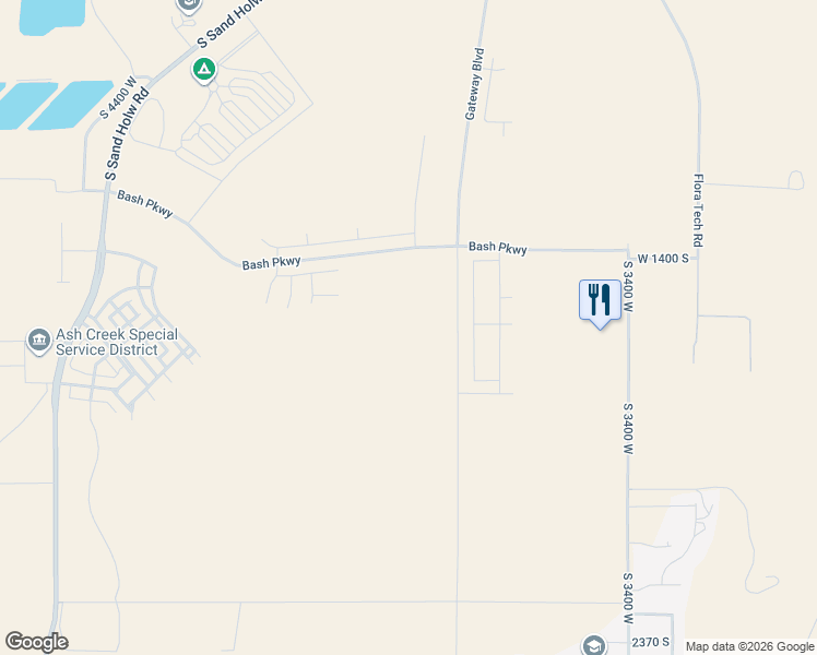 map of restaurants, bars, coffee shops, grocery stores, and more near Strawberry Avenue in Hurricane